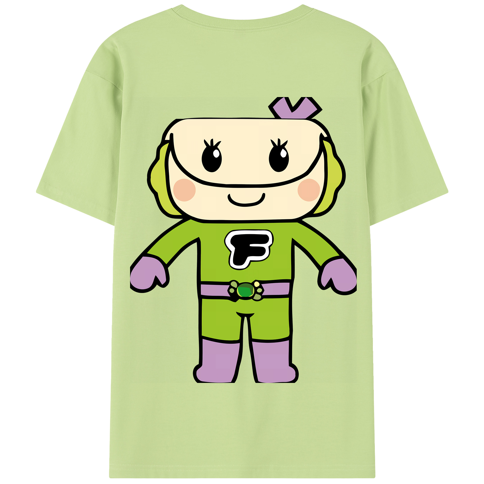 （画像用） アンパンマン Anpanman 綿100％半袖Tシャツ（背面プリント）